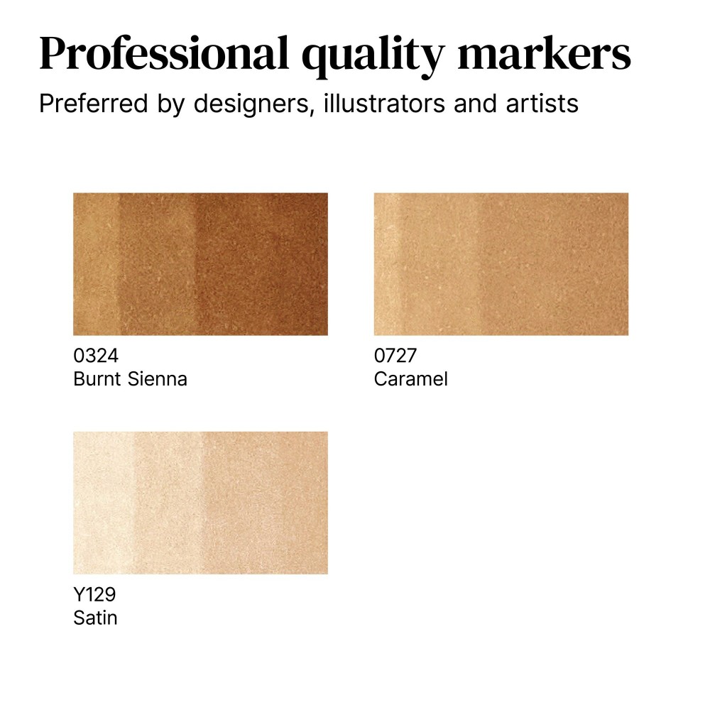 Promarker Set - Winsor & Newton - Brown Tones, 3 pcs.