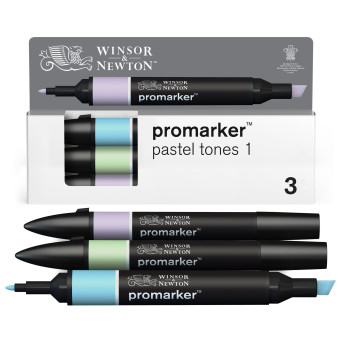 Zestaw Promarker - Winsor & Newton - Pastel Tones 1, 3 szt.
