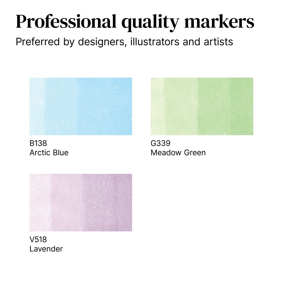 Promarker Set - Winsor & Newton - Pastel Tones 1, 3 pcs.