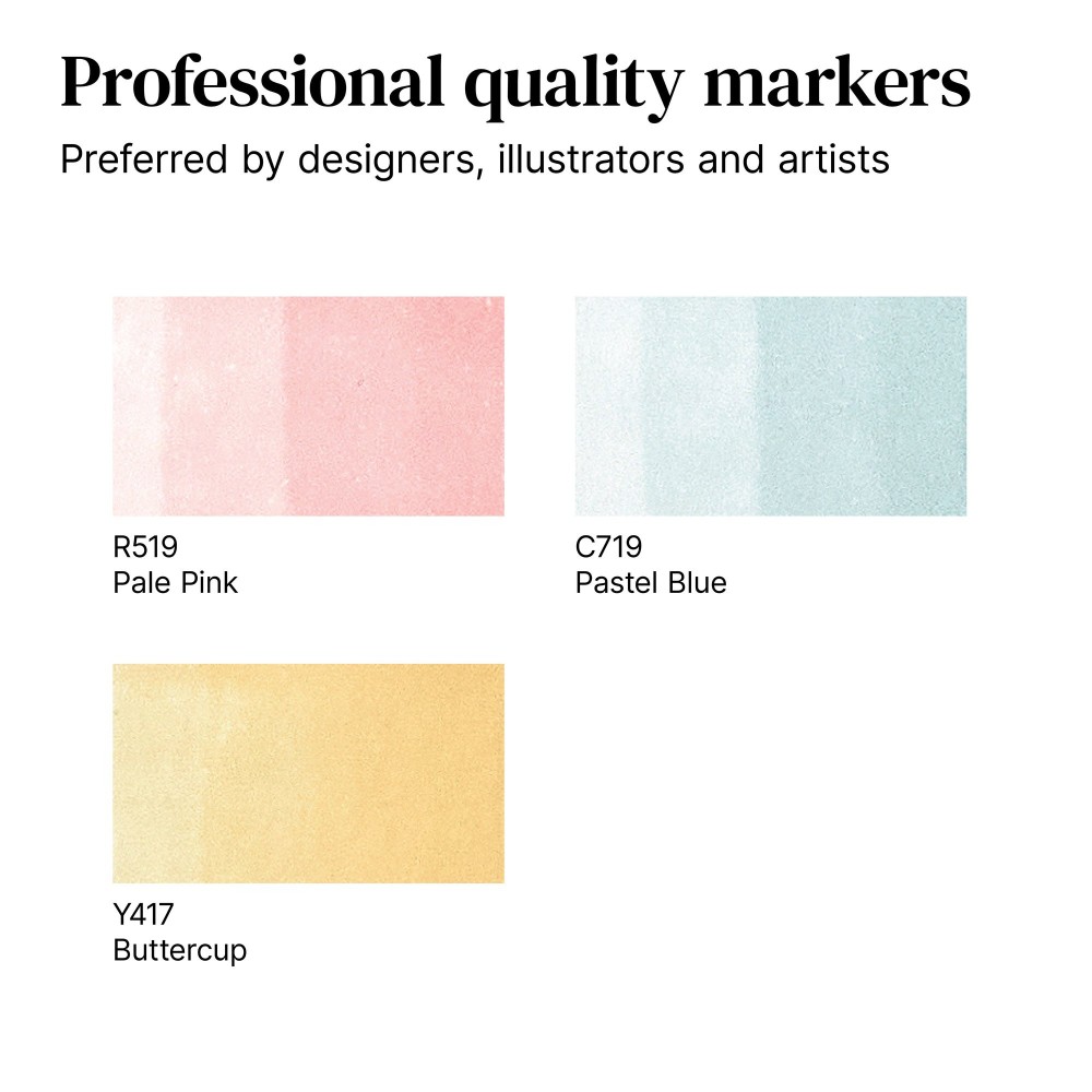 Promarker Set - Winsor & Newton - Pastel Tones 2, 3 pcs.