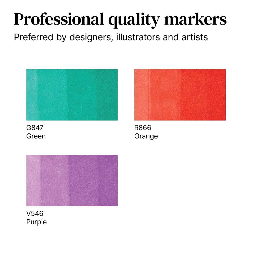Promarker Set - Winsor & Newton - Secondary Colours, 3 pcs.
