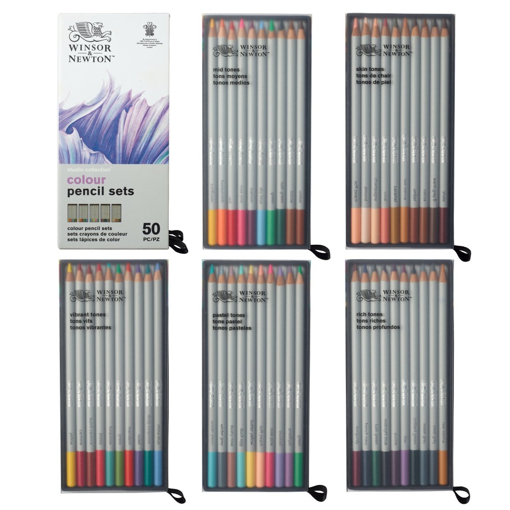 Colour pencils set - Winsor & Newton - 50 pcs.