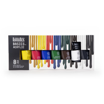 Set of Basics Acrylic paints - Liquitex - 8 x 75 ml