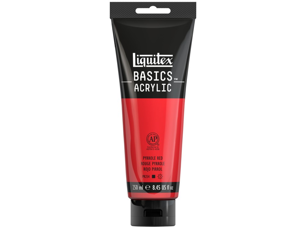 Basics Acrylic paint - Liquitex - Pyrrole Red, 250 ml