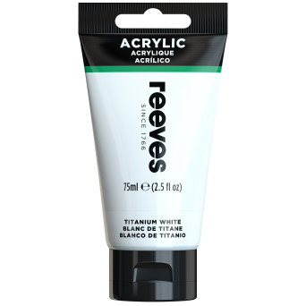 Acrylic paint - Reeves - Titanium White, 75 ml
