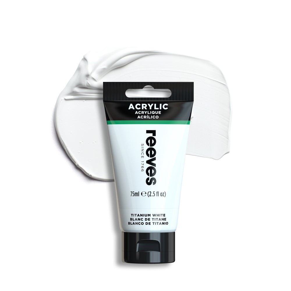 Acrylic paint - Reeves - Titanium White, 75 ml