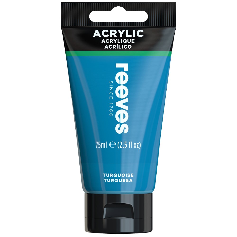 Acrylic paint - Reeves - Deep Turquoise, 75 ml