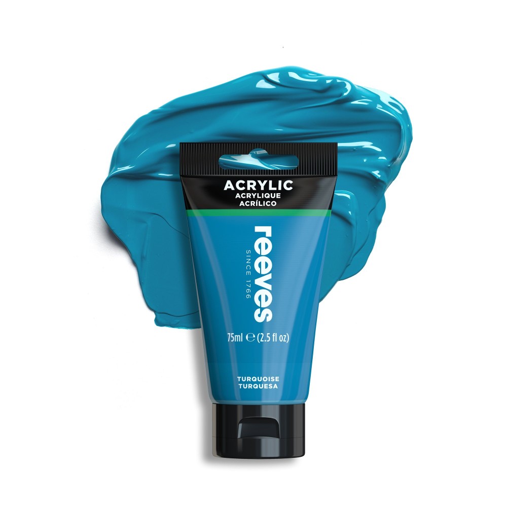 Acrylic paint - Reeves - Deep Turquoise, 75 ml
