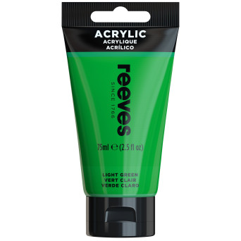 Farba akrylowa - Reeves - Light Green, 75 ml
