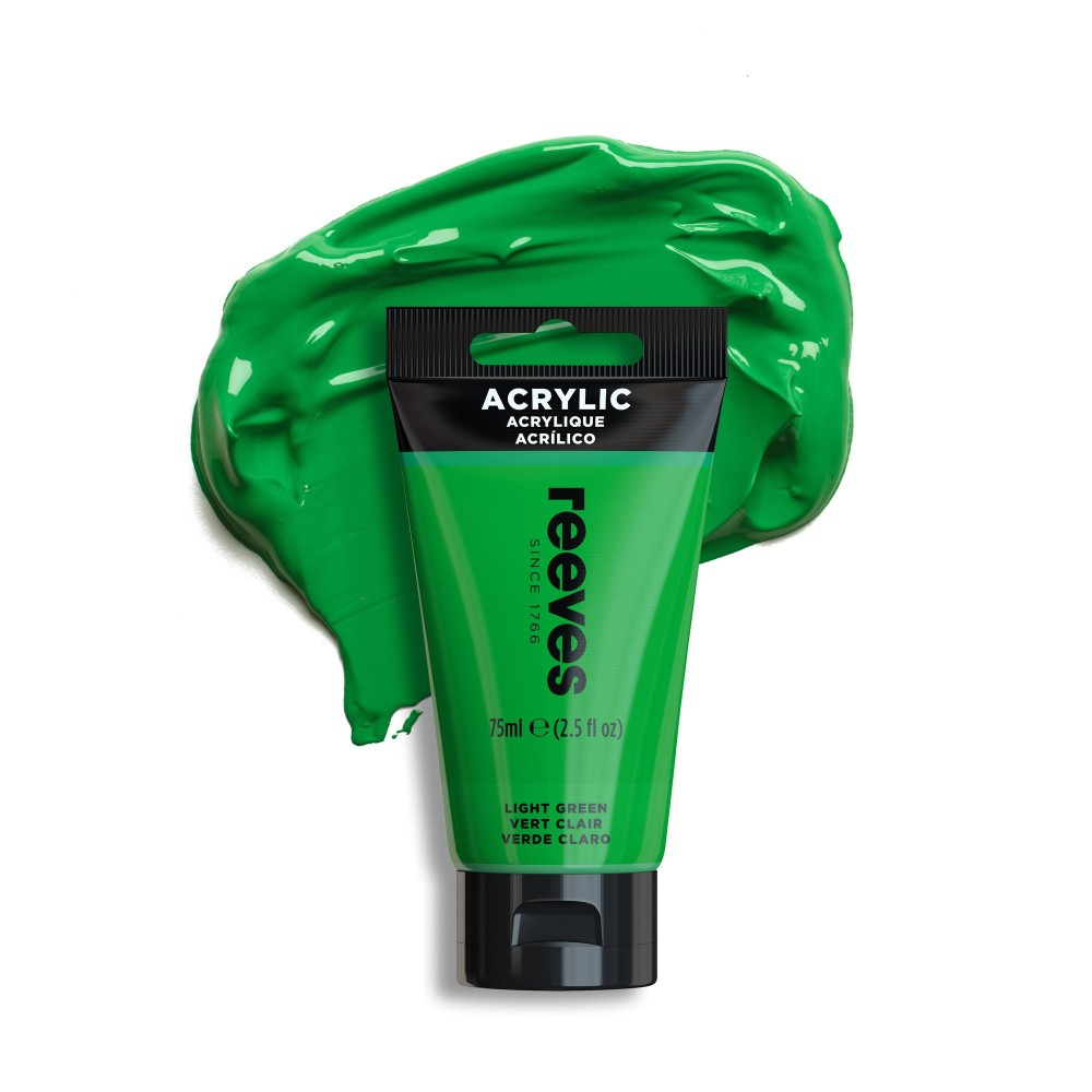 Acrylic paint - Reeves - Light Green, 75 ml