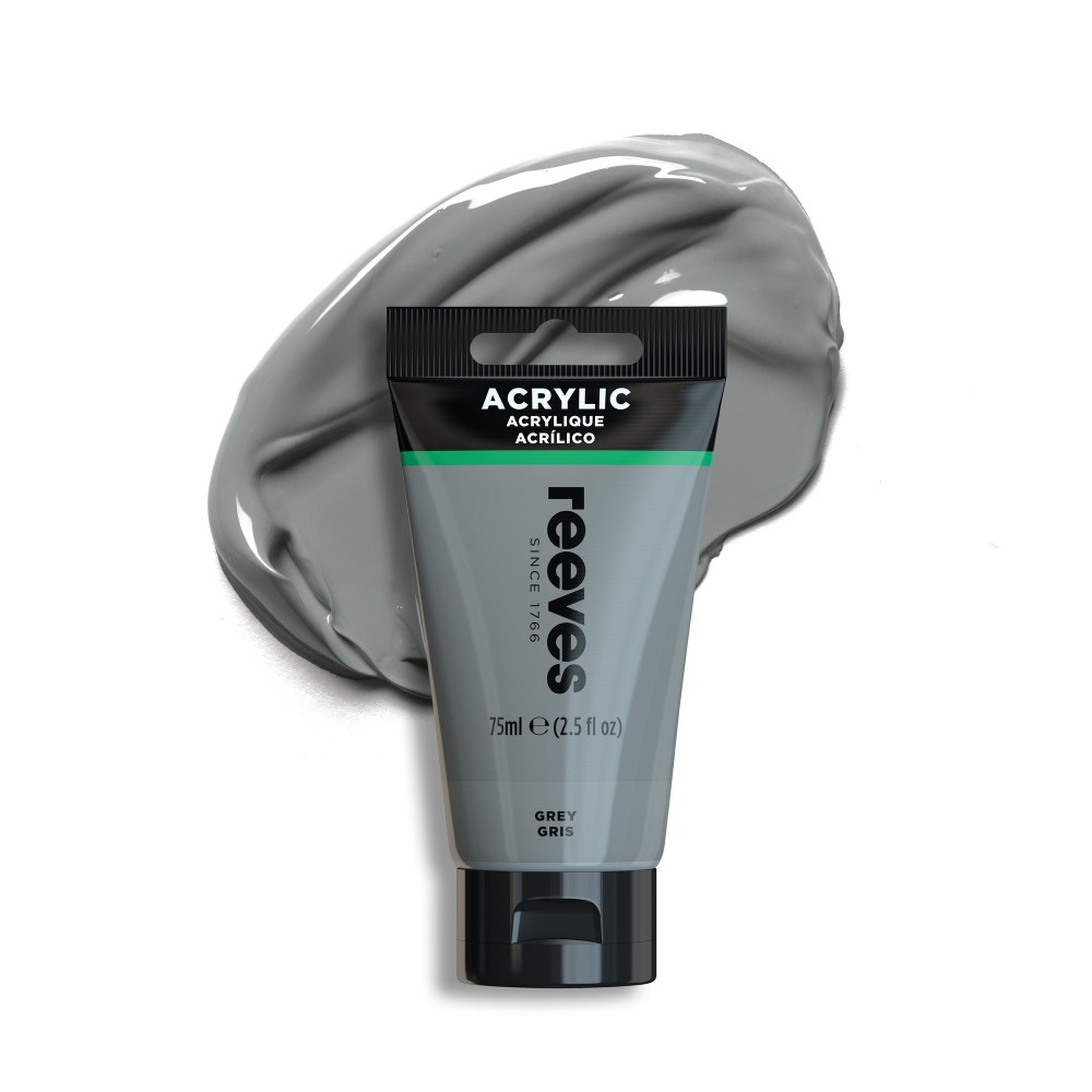 Acrylic paint - Reeves - Medium Grey, 75 ml