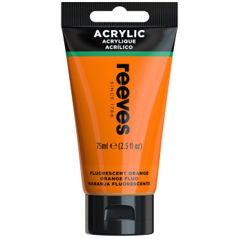 Farba akrylowa - Reeves - Fluorescent Orange, 75 ml
