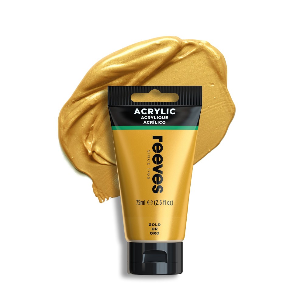 Acrylic paint - Reeves - Gold, 75 ml