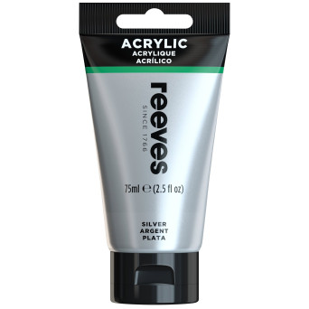 Acrylic paint - Reeves - Silver, 75 ml
