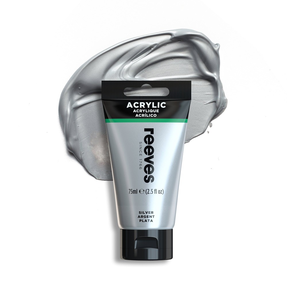 Acrylic paint - Reeves - Silver, 75 ml