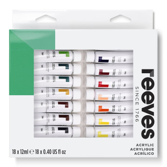 Set of acrylic paints - Reeves - 18 x 12 ml