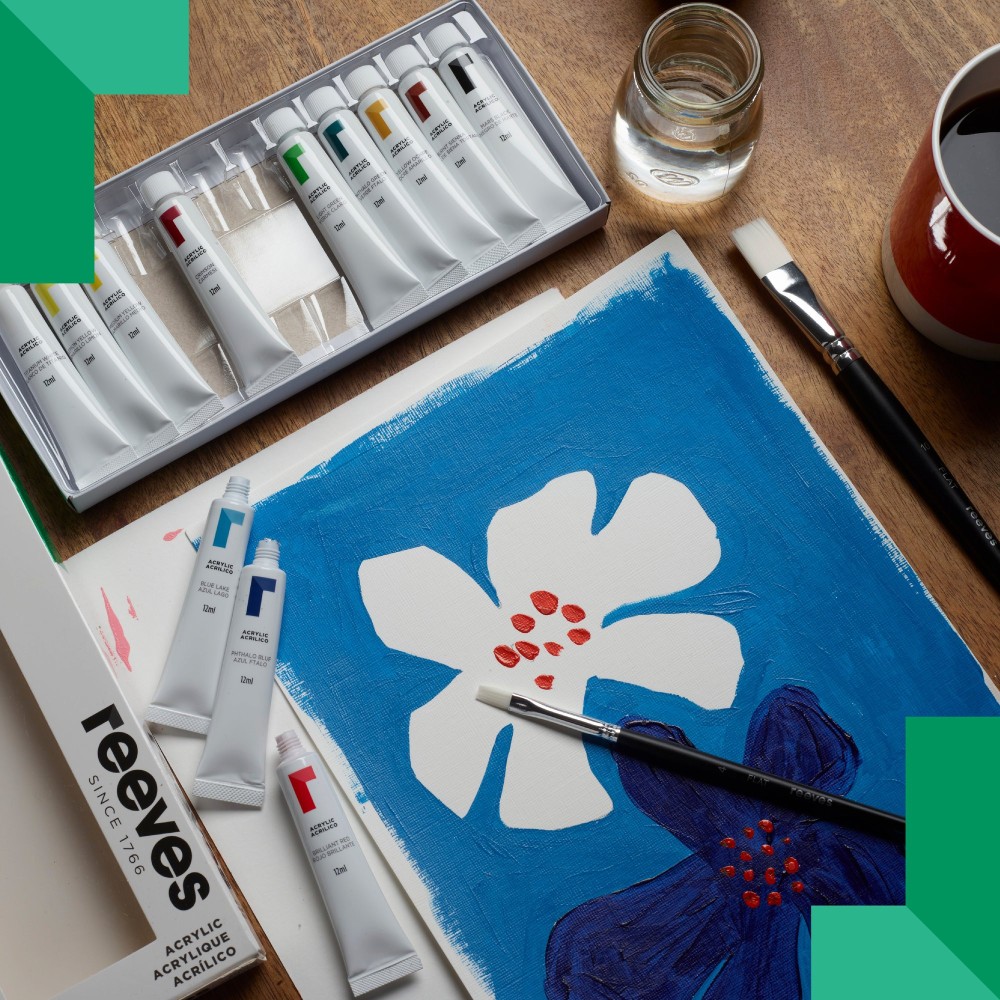 Set of acrylic paints - Reeves - 12 x 12 ml