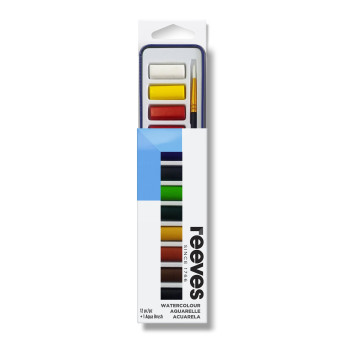 Set of watercolor paints in full pans - Reeves - 12 pcs.