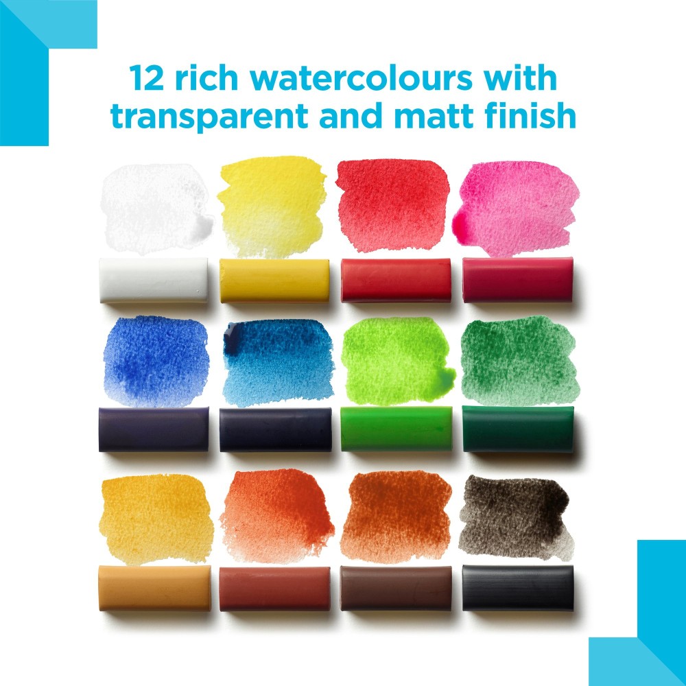 Set of watercolor paints in full pans - Reeves - 12 pcs.