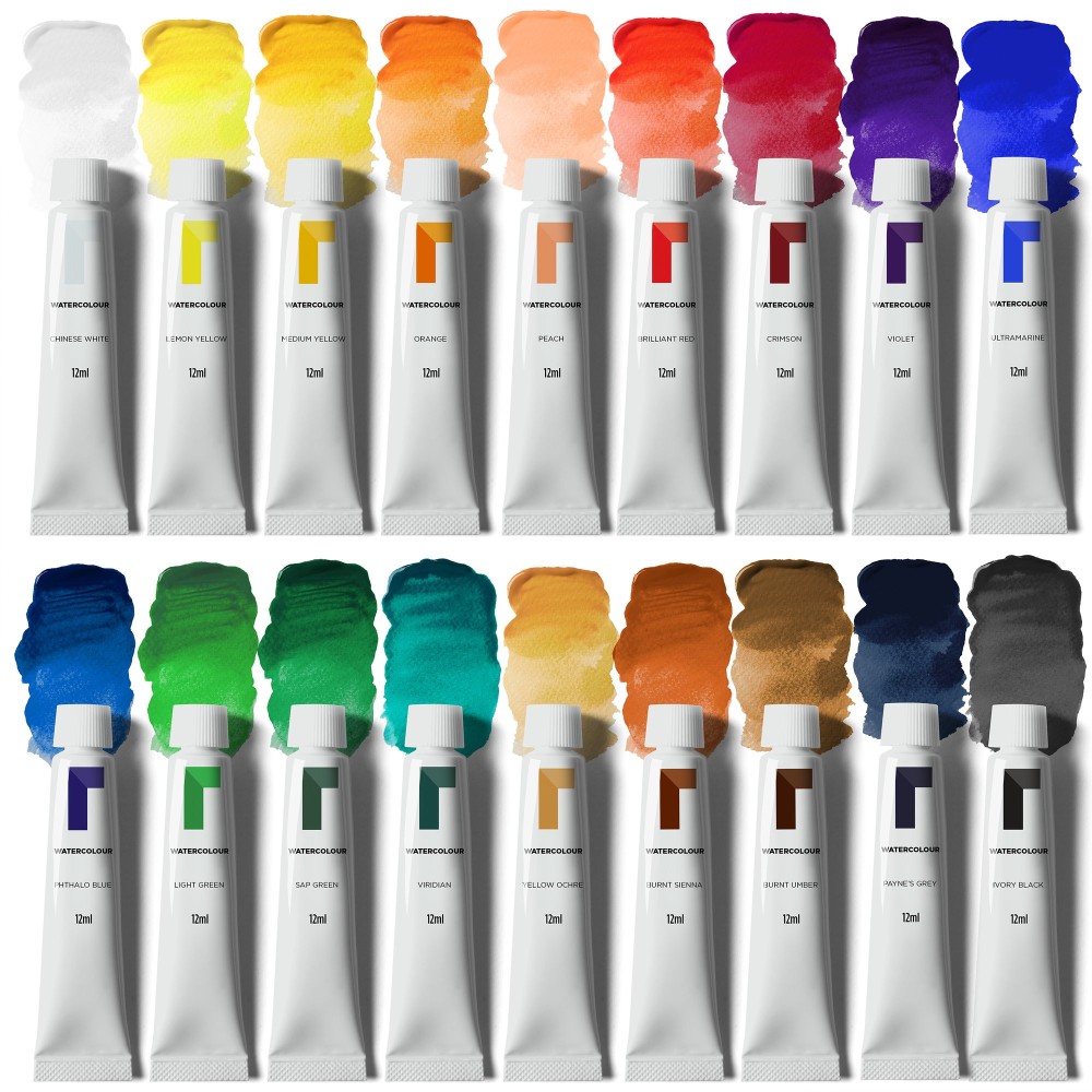 Set of watercolor paints - Reeves - 18 x 12 ml