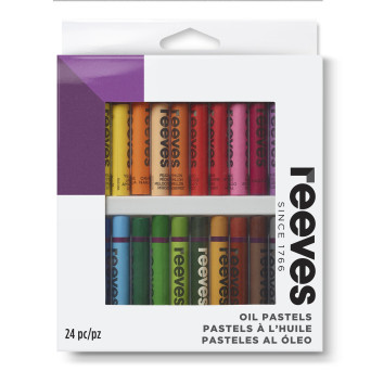 Zestaw pasteli olejnych - Reeves - 24 kolory