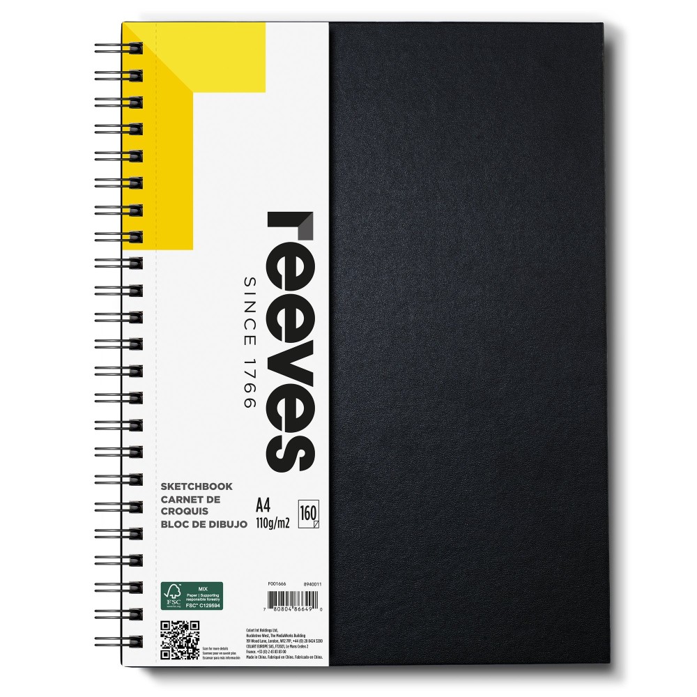 Sketchbook A4 - Reeves - 110 g/m2, 160 sheets