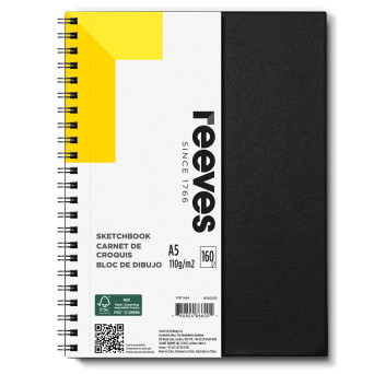 Sketchbook A5 - Reeves - 110 g/m2, 160 sheets