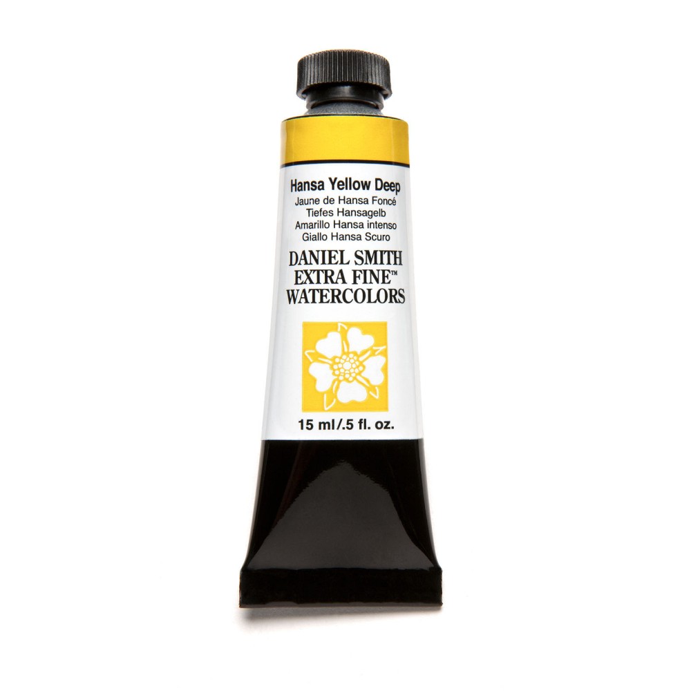 Extra Fine Watercolor paint - Daniel Smith - Hansa Yellow Deep, 15 ml