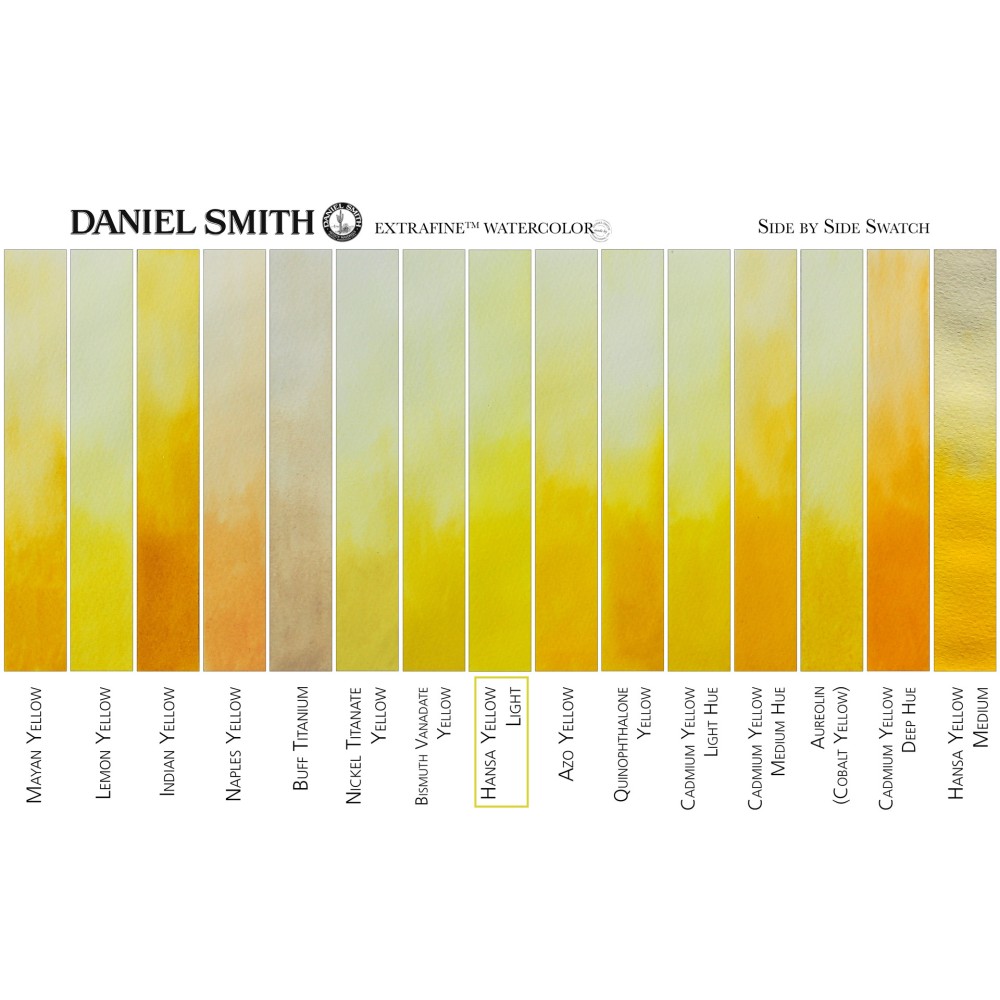 Extra Fine Watercolor paint - Daniel Smith - Hansa Yellow Light, 15 ml