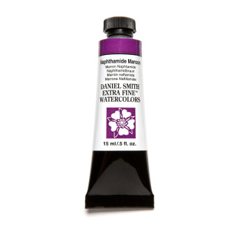Extra Fine Watercolor paint - Daniel Smith - Napthamide Maroon, 15 ml