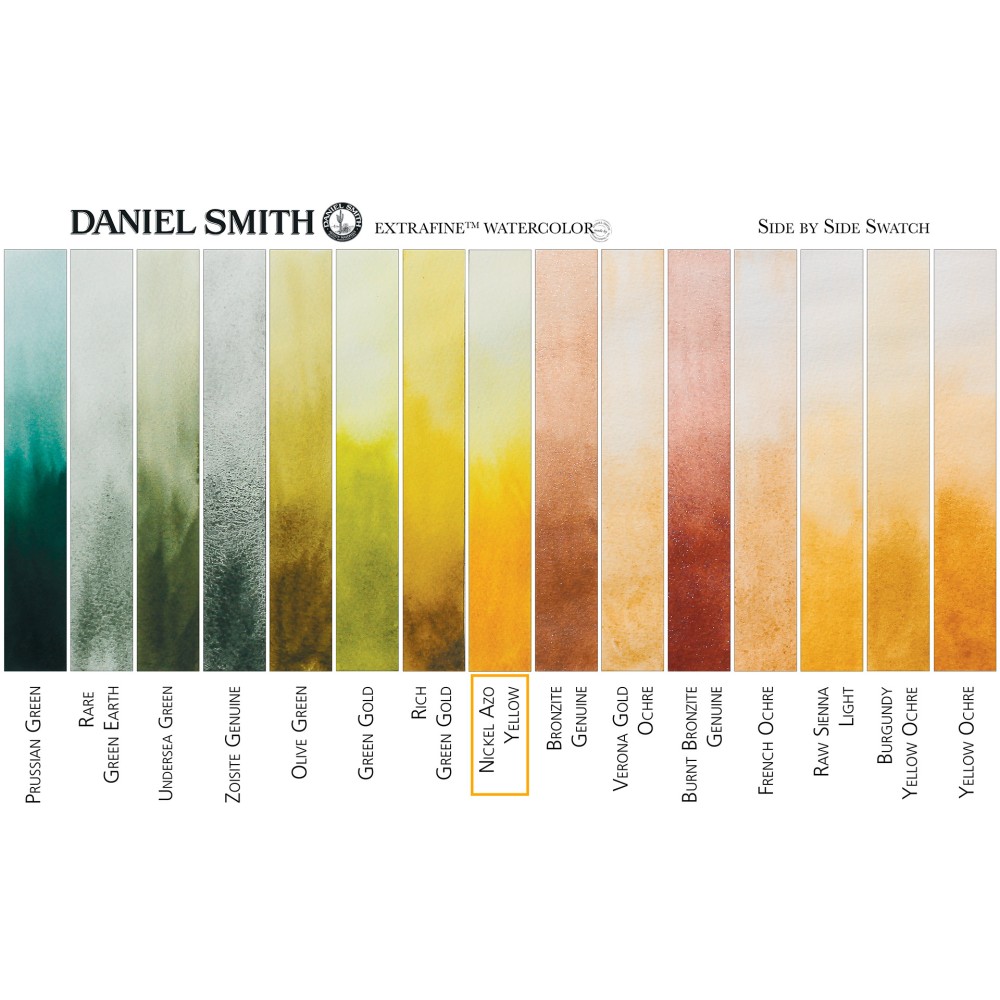 Extra Fine Watercolor paint - Daniel Smith - Nickel Azo Yellow, 15 ml