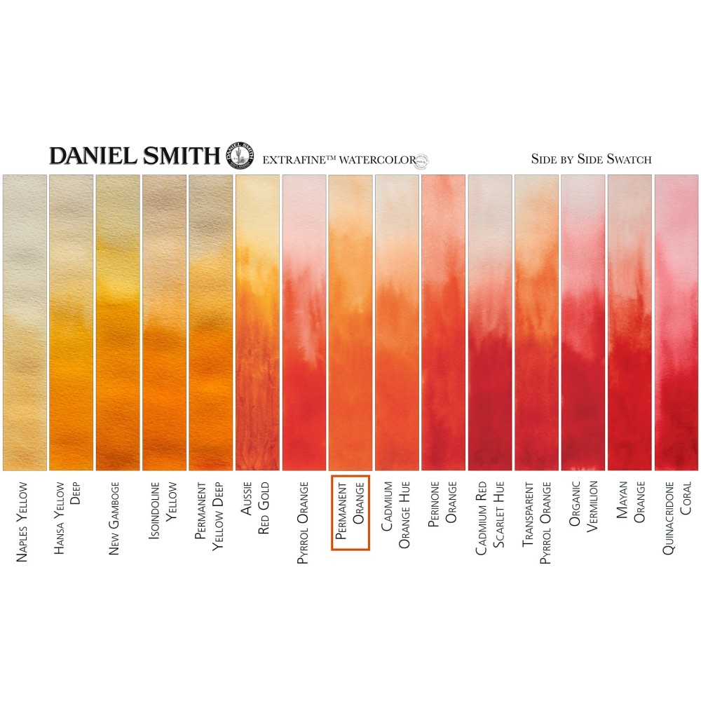 Extra Fine Watercolor paint - Daniel Smith - Permanent Orange, 15 ml