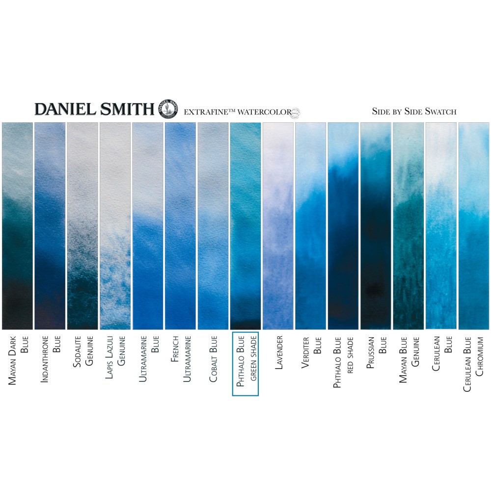 Extra Fine Watercolor paint - Daniel Smith - Phthalo Blue (Green Shade), 15 ml