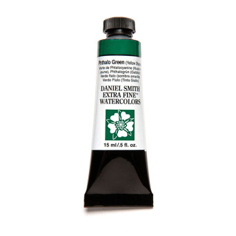 Extra Fine Watercolor paint - Daniel Smith - Phthalo Green (Yellow Shade), 15 ml