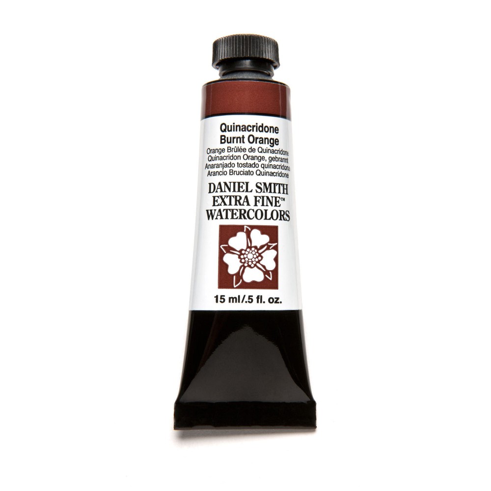 Extra Fine Watercolor paint - Daniel Smith - Quinacridone Burnt Orange, 15 ml