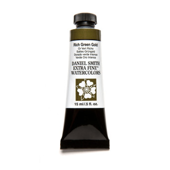 Farba akwarelowa Extra Fine - Daniel Smith - Rich Green Gold, 15 ml