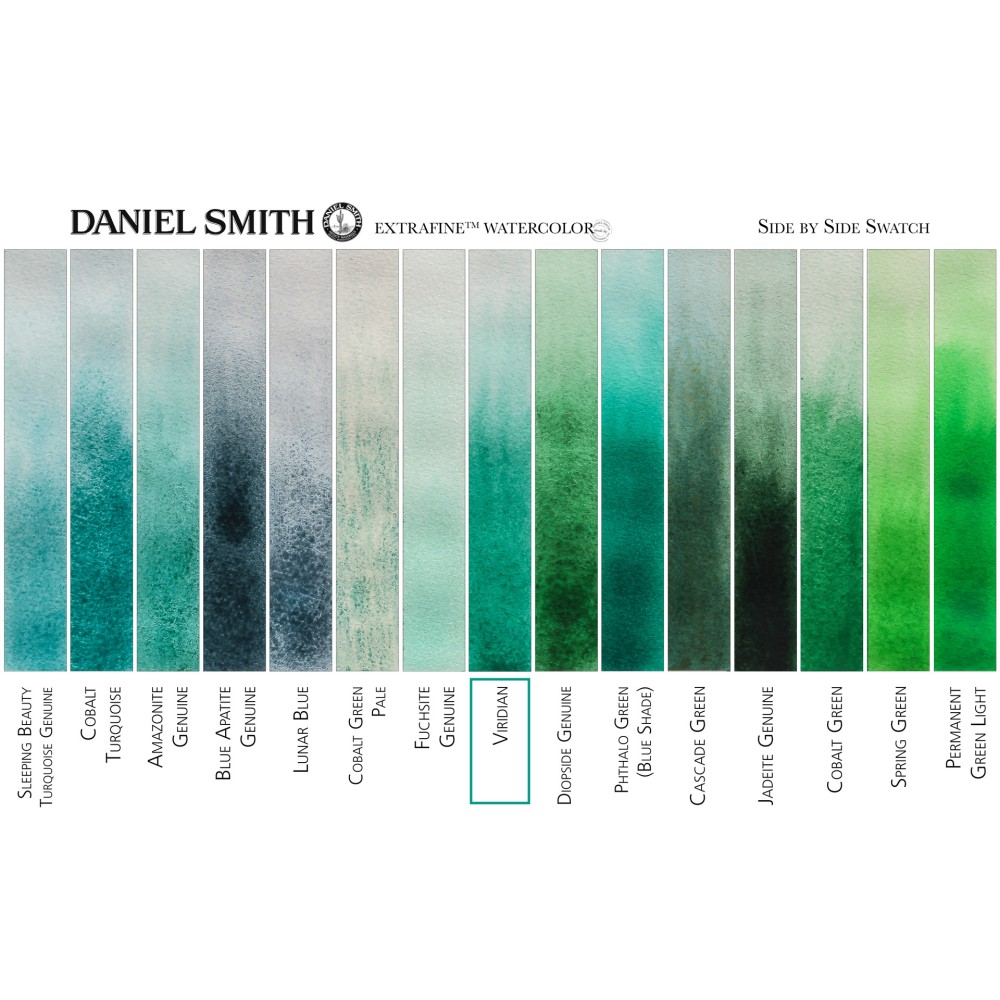 Extra Fine Watercolor paint - Daniel Smith - Viridian, 15 ml