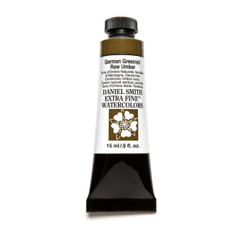 Extra Fine Watercolor paint - Daniel Smith - German Greenish Raw Umber, 15 ml