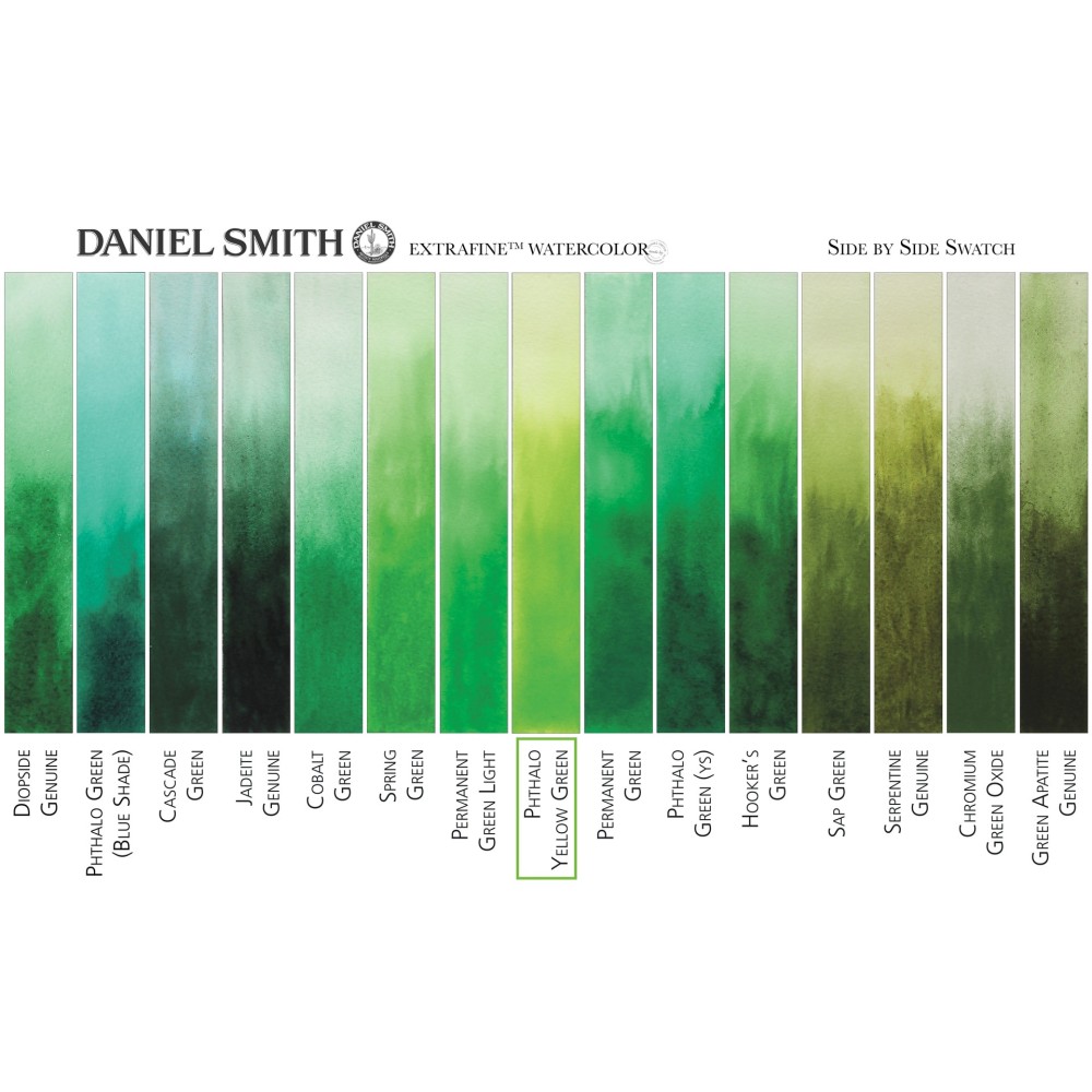 Extra Fine Watercolor paint - Daniel Smith - Phthalo Yellow Green, 15 ml