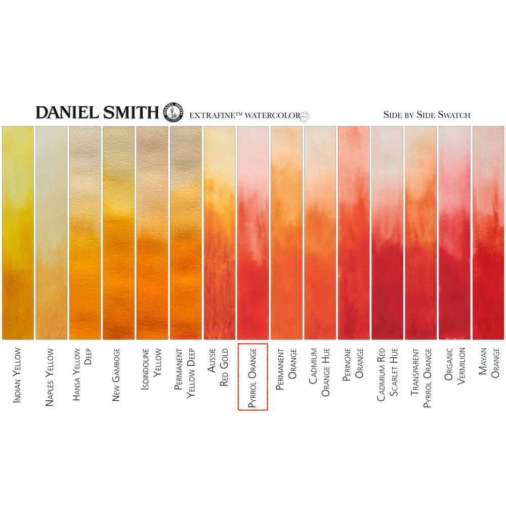 Extra Fine Watercolor paint - Daniel Smith - Pyrrol Orange, 15 ml