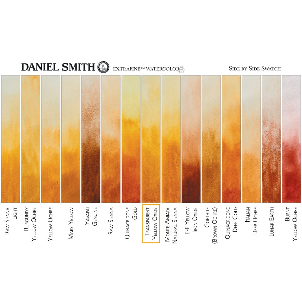 Extra Fine Watercolor paint - Daniel Smith - Transparent Yellow Oxide, 15 ml