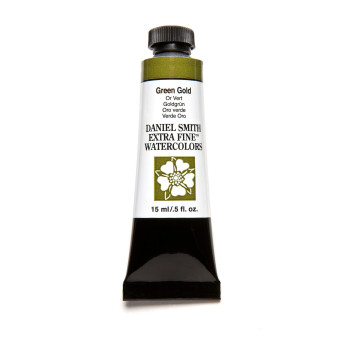 Extra Fine Watercolor paint - Daniel Smith - Green Gold, 15 ml