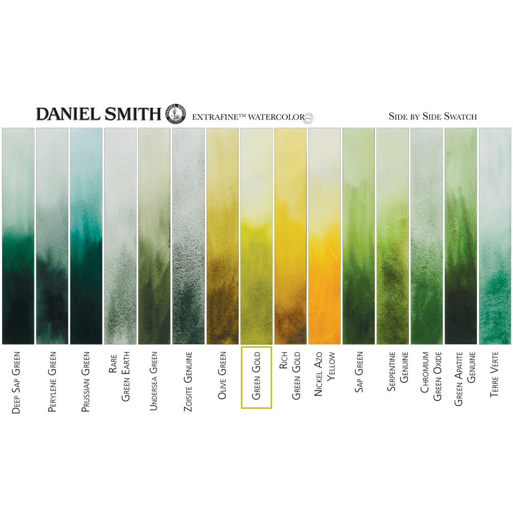 Extra Fine Watercolor paint - Daniel Smith - Green Gold, 15 ml