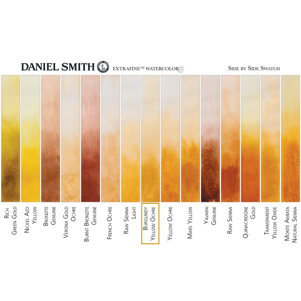Extra Fine Watercolor paint - Daniel Smith - Burgundy Yellow Ochre, 15 ml