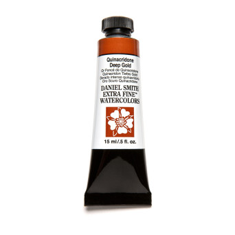 Extra Fine Watercolor paint - Daniel Smith - Quinacridone Deep Gold, 15 ml