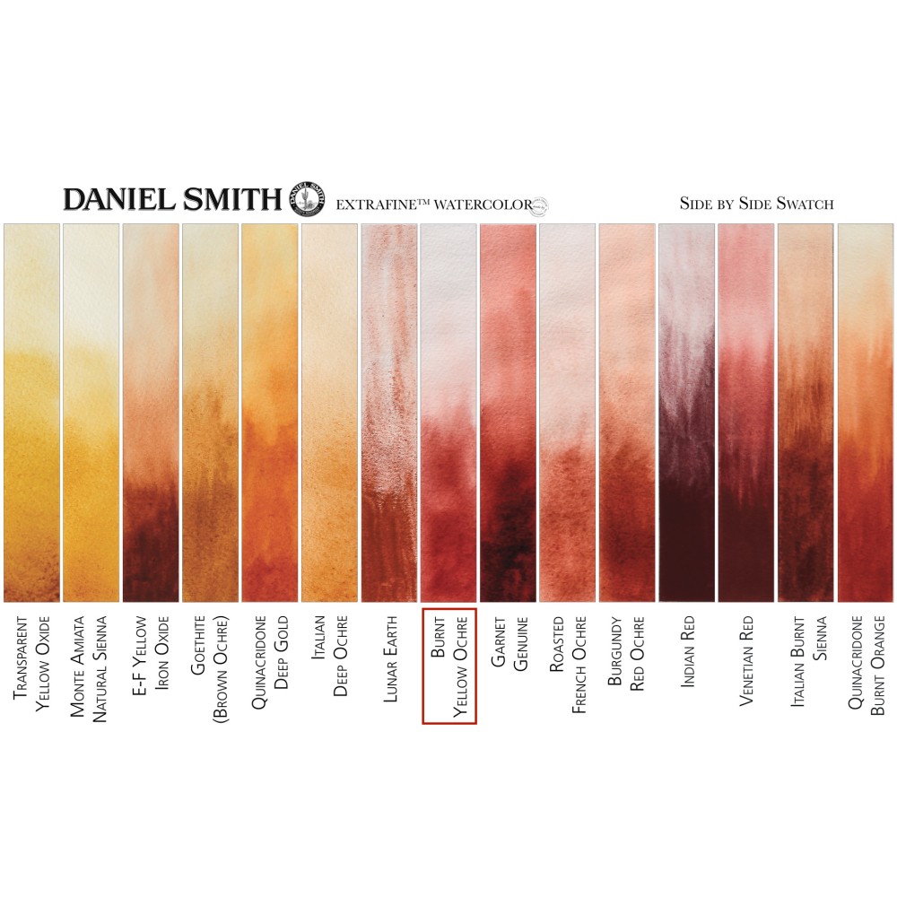 Extra Fine Watercolor paint - Daniel Smith - Burnt Yellow Ochre, 15 ml