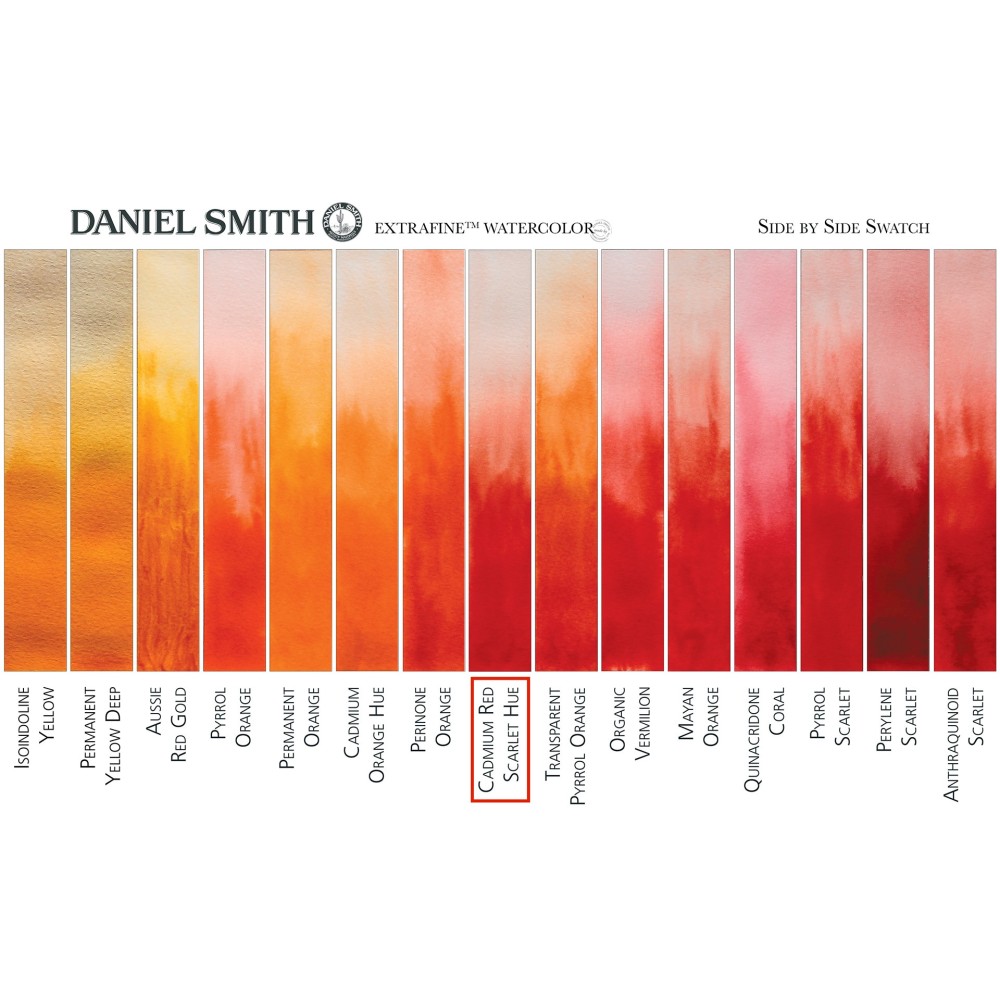 Extra Fine Watercolor paint - Daniel Smith - Cadmium Red Scarlet Hue, 15 ml