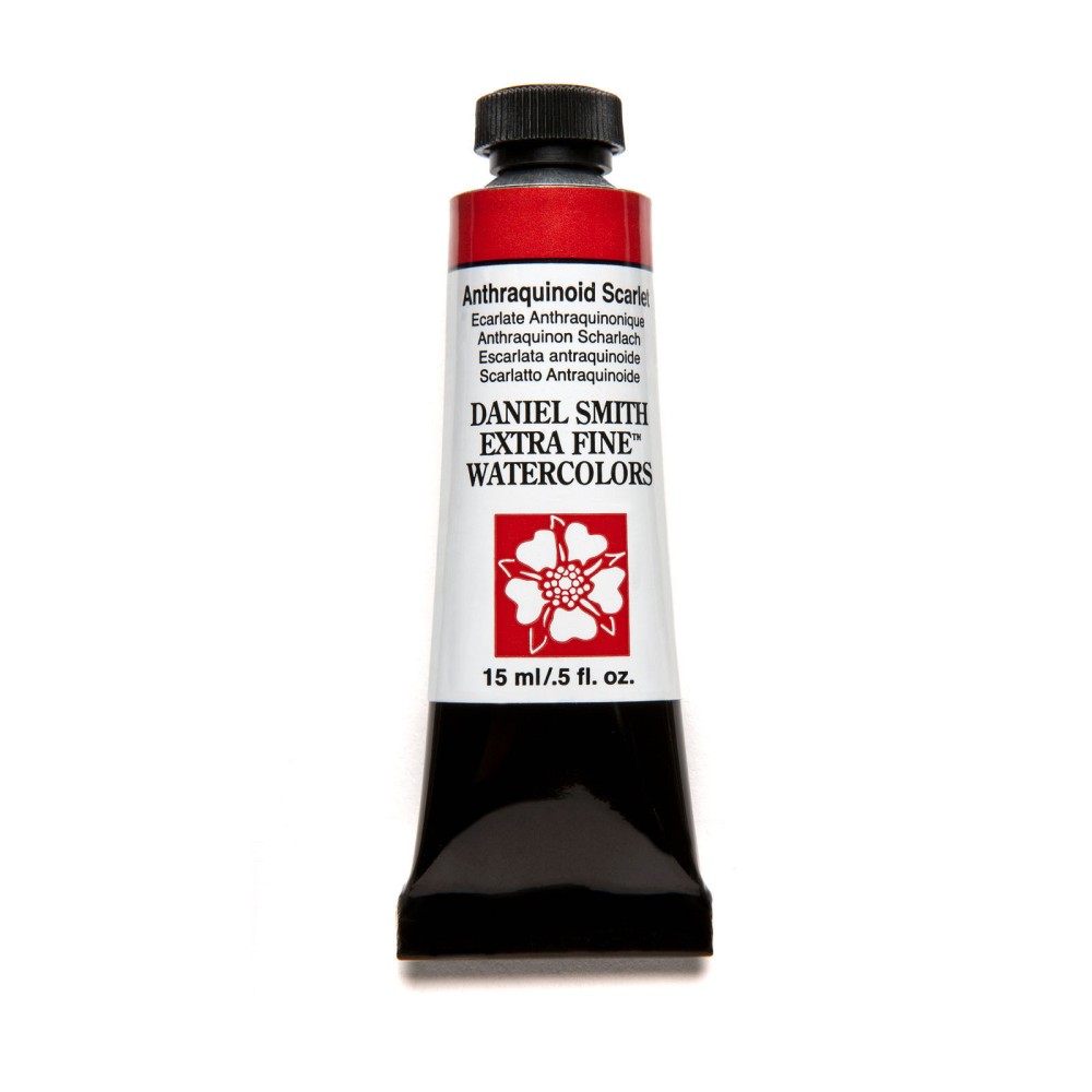 Extra Fine Watercolor paint - Daniel Smith - Anthraquinoid Scarlet, 15 ml