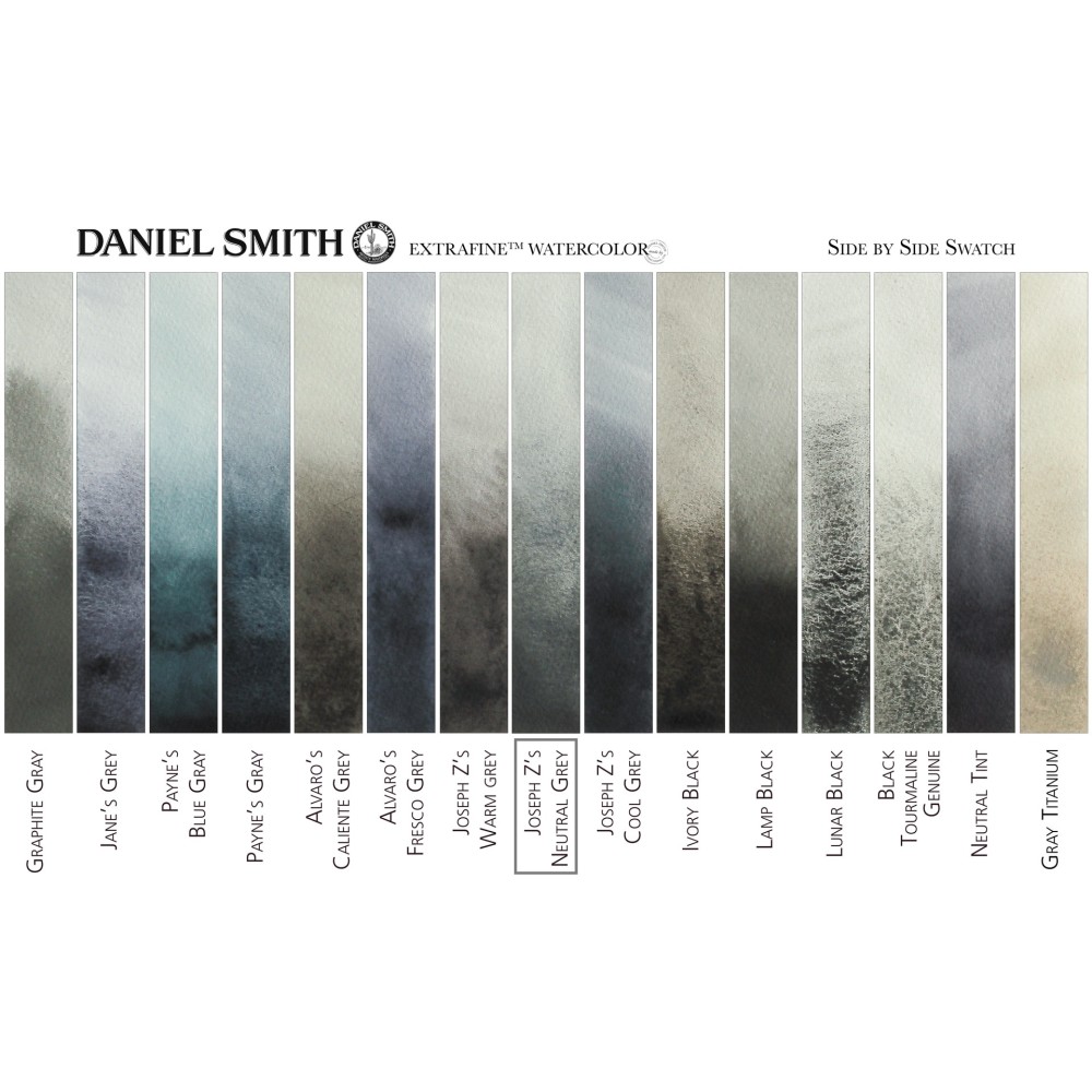Farba akwarelowa Extra Fine - Daniel Smith - Joseph Z's Neutral Grey, 15 ml