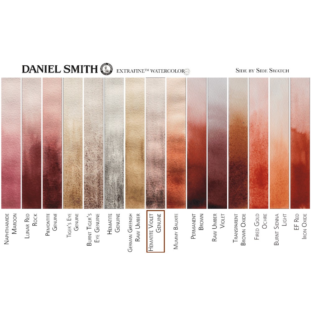 Extra Fine PrimaTek Watercolor paint - Daniel Smith - Hematite Violet Genuine, 15 ml